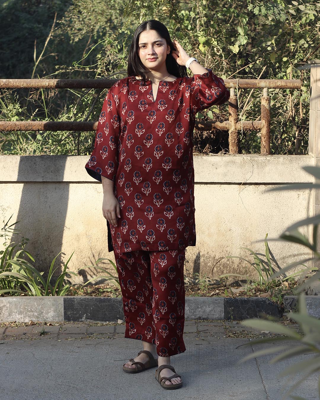 Ziya Co-ord Set – Skin Printed (2-Piece)