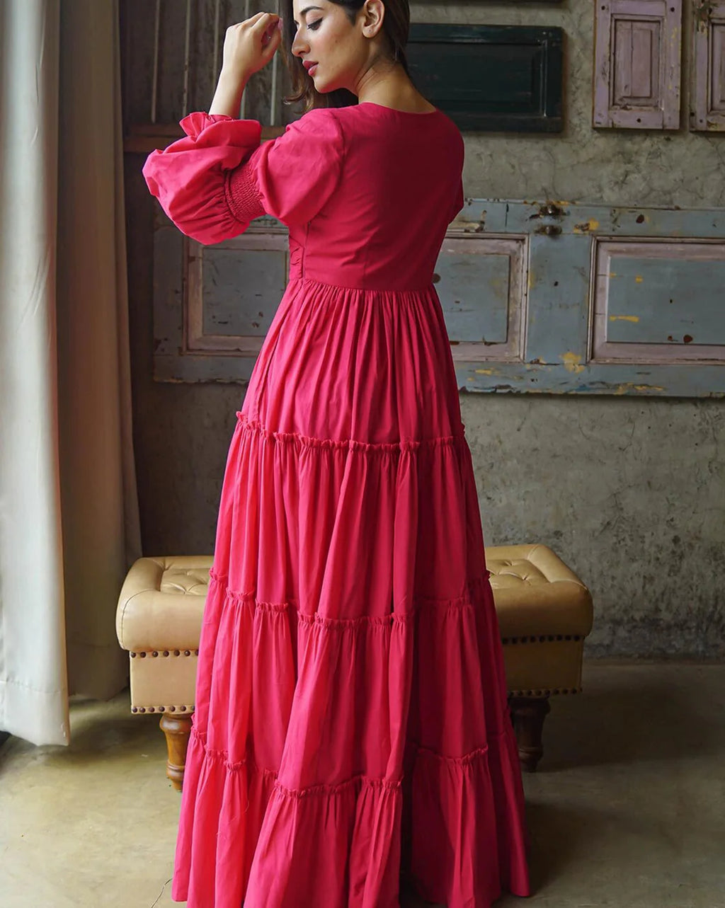 Boshon Amara Belt Maxi Cotton Dress