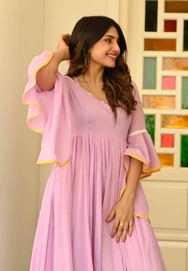 Boshon Light Pink Cotton Dress