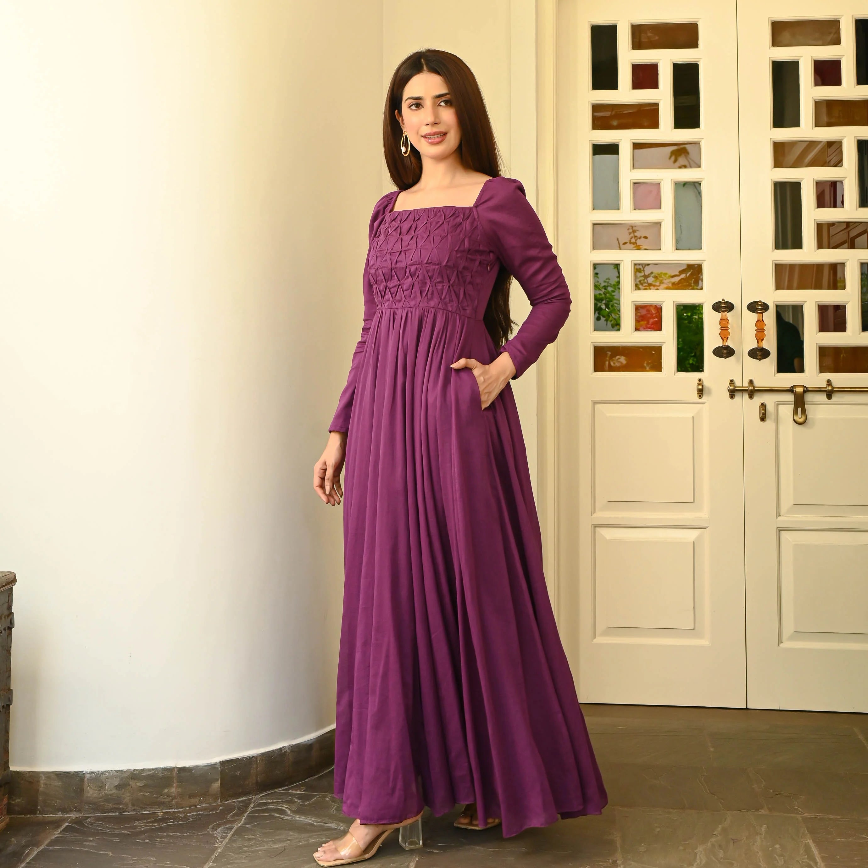 Rasberry Radiance Cotton Dress