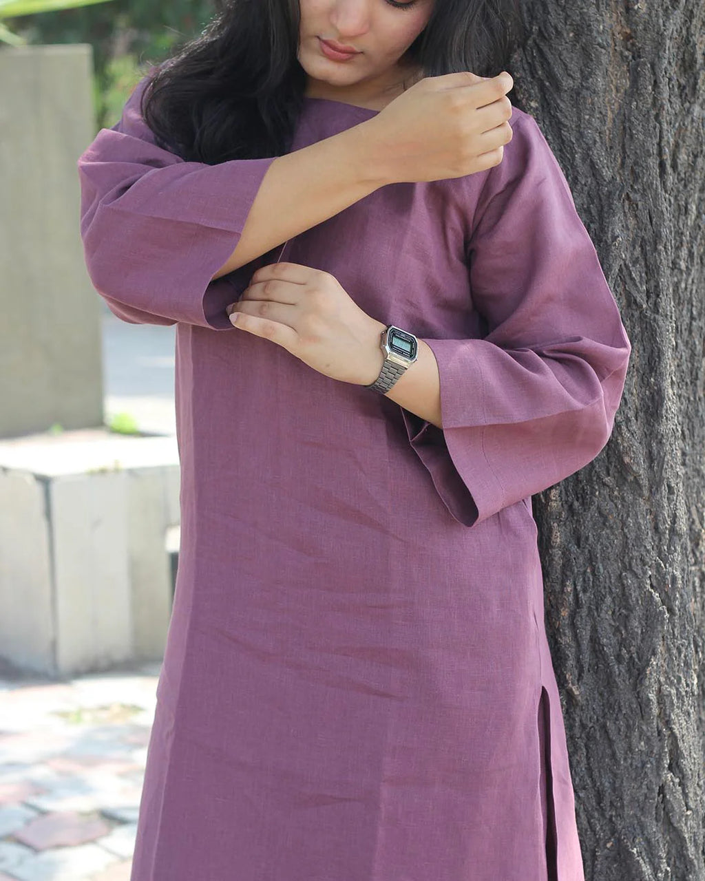 Plum Premium Cotton Kurta Set – 2-Piece
