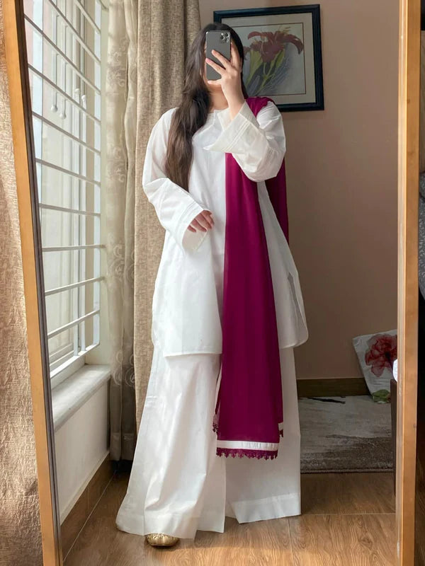 Lawn Dress with Sharara