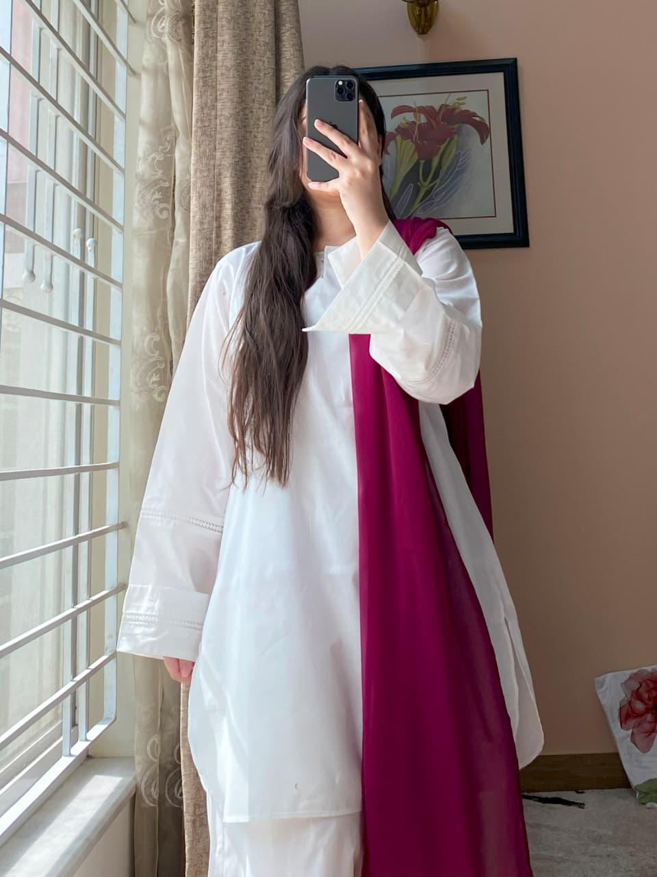 Lawn Dress with Sharara